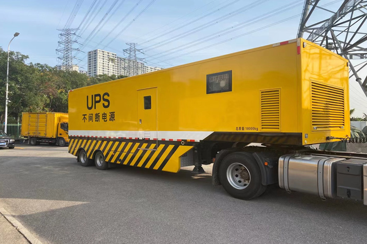 潜江经济开发区发电机租赁施工现场